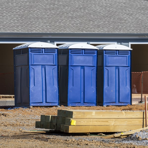 is there a specific order in which to place multiple portable restrooms in Williamsburg Iowa